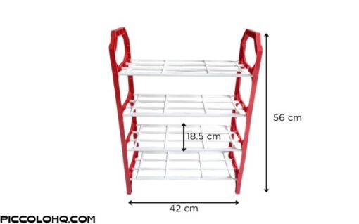 Kệ Để Giày Dép 4 Tầng Bằng Nhựa Tiện Dụng Dễ Lắp Ghép