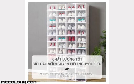 Kệ Để Giày Trong Suốt Chống Bụi