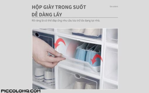 Kệ Để Giày Trong Suốt Chống Bụi